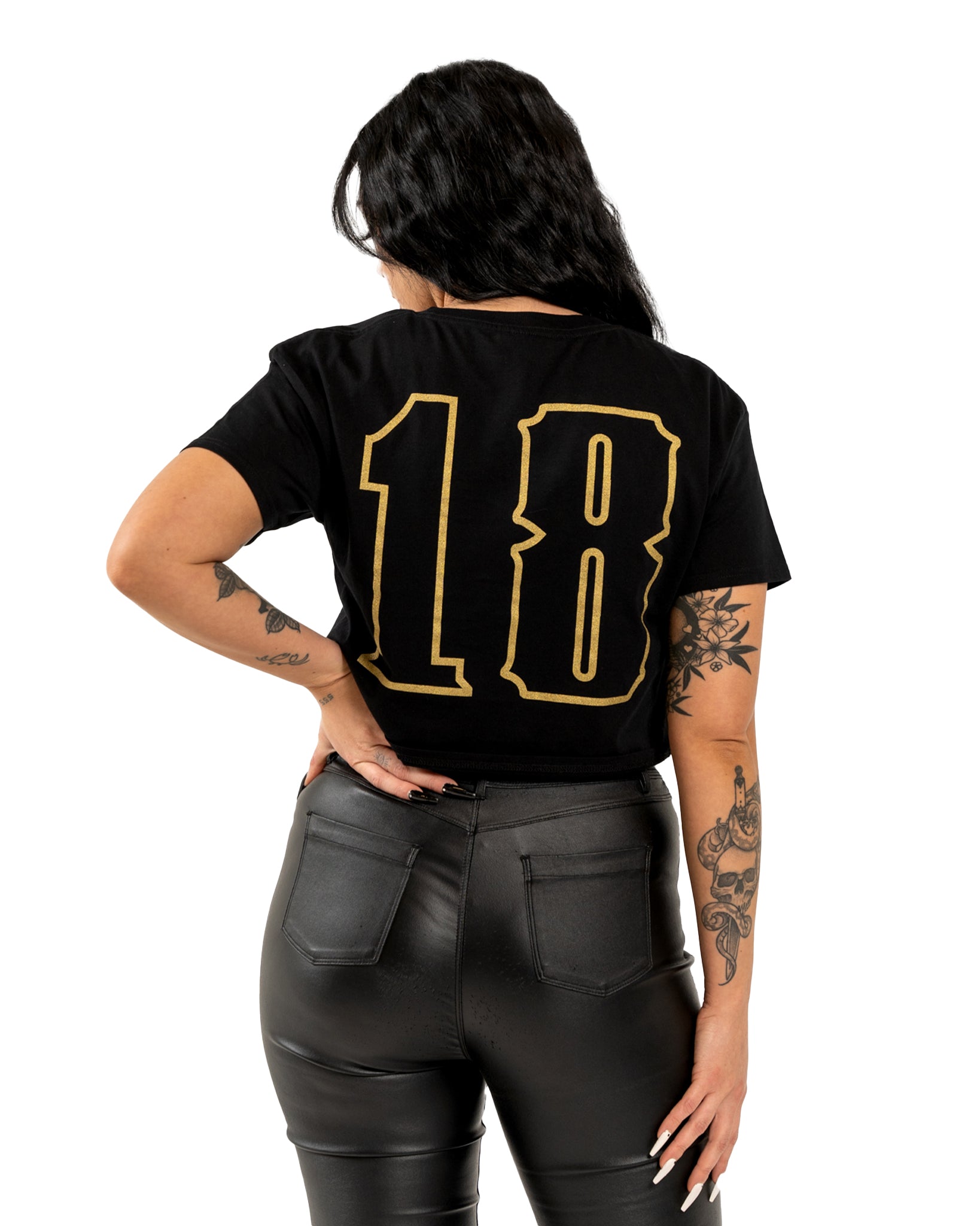 Success 18 Crop - Black w/ Gold